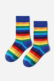 BH041619-4, Sky Blue Pride Sport Socks Men Women Rainbow LGBTQ Accessories Socks