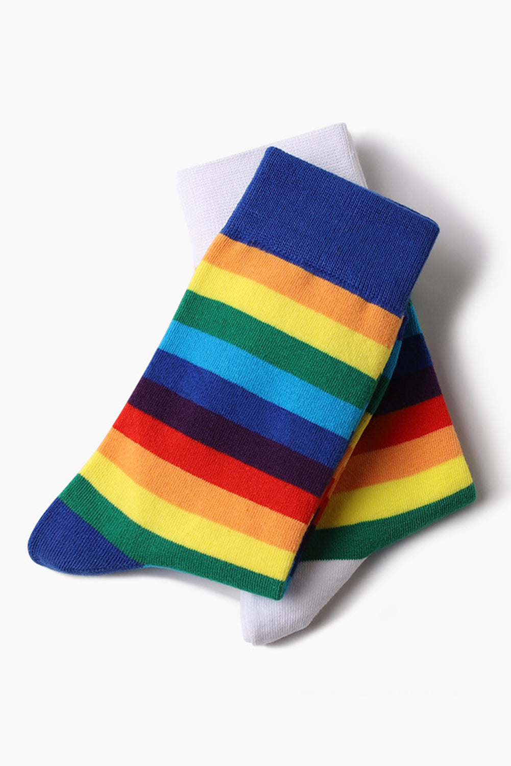 BH041619-4, Sky Blue Pride Sport Socks Men Women Rainbow LGBTQ Accessories Socks