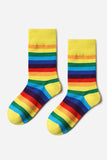 BH041619-7, Yellow Pride Sport Socks Men Women Rainbow LGBTQ Accessories Socks
