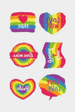BH042070-4022, Multicolor Pride Tattoos Rainbow LGBT Gay Stickers