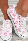 Women's Floral Canvas Shoes Low Cut Casual Sneakers