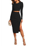 LC6115635-2-S, LC6115635-2-M, LC6115635-2-L, LC6115635-2-XL, Black dress set