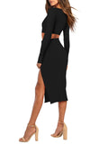 LC6115635-2-S, LC6115635-2-M, LC6115635-2-L, LC6115635-2-XL, Black dress set