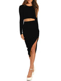 LC6115635-2-S, LC6115635-2-M, LC6115635-2-L, LC6115635-2-XL, Black dress set