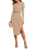 LC6115635-18-S, LC6115635-18-M, LC6115635-18-L, LC6115635-18-XL, Apricot dress set