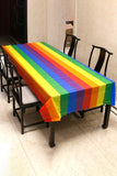 BH051090-22, Multicolor Rainbow Tablecover Pride LGBTQ Table Party Supplies Accessory