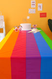 BH051090-22, Multicolor Rainbow Tablecover Pride LGBTQ Table Party Supplies Accessory