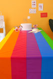BH051090-22, Multicolor Rainbow Tablecover Pride LGBTQ Table Party Supplies Accessory