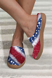 Women Slip On Sneakers USA Flag Walking Running Footwear
