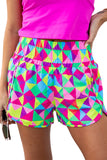 LC731248-1022-S, LC731248-1022-M, LC731248-1022-L, LC731248-1022-XL, Multicolor Leopard High Waisted Athletic Shorts