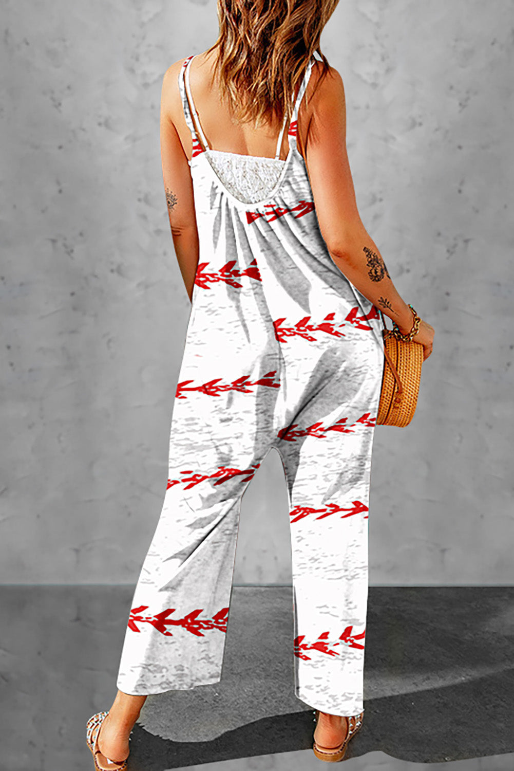 JINTING Women Spaghetti Strap Jumpsuit Wide Leg Long Ghana