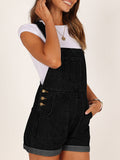 LC784727-2-S, LC784727-2-M, LC784727-2-L, LC784727-2-XL, LC784727-2-2XL, Black Denim Overalls