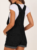 LC784727-2-S, LC784727-2-M, LC784727-2-L, LC784727-2-XL, LC784727-2-2XL, Black Denim Overalls