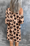 LC2541932-20-S, LC2541932-20-M, LC2541932-20-L, LC2541932-20-XL, LC2541932-20-2XL, Leopard Printed Open Front Cardigan 