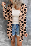 LC2541932-20-S, LC2541932-20-M, LC2541932-20-L, LC2541932-20-XL, LC2541932-20-2XL, Leopard Printed Open Front Cardigan 