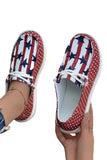 Women's American Flag Inspired Polka Dot Round Toe Shoes