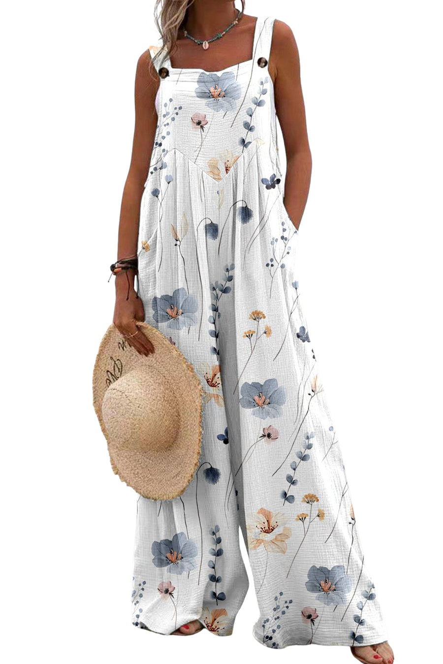 PRETTYGARDEN Sleeveless Tank Wide Leg One Piece Jumpsuits 2025 Spring