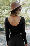 LC625150-2-S, LC625150-2-M, LC625150-2-L, LC625150-2-XL, Black Solid Color Ribbed Crop Top Long Pants Set