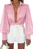LC2553464-10-S, LC2553464-10-M, LC2553464-10-L, LC2553464-10-XL, LC2553464-10-2XL, Pink blouse