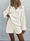 LC275051-1-S, LC275051-1-M, LC275051-1-L, LC275051-1-XL, White sweater sets