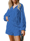 LC275051-405-S, LC275051-405-M, LC275051-405-L, LC275051-405-XL, Indigo sweater sets