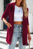 Women's Velvet Blazer Jackets Casual Long Sleeve Lapel Collar Pocketed Blazer Suits Work Outfits