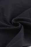 LC265202-2-S, LC265202-2-M, LC265202-2-L, Black High Waist Tummy Control Flared Sports Pants
