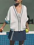 LC25312006-1-S, LC25312006-1-M, LC25312006-1-L, LC25312006-1-XL, White sweatershirt