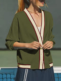 LC25312006-109-S, LC25312006-109-M, LC25312006-109-L, LC25312006-109-XL, Army Green   sweatershirt