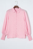 LC2553464-10-S, LC2553464-10-M, LC2553464-10-L, LC2553464-10-XL, LC2553464-10-2XL, Pink blouse