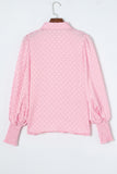 LC2553464-10-S, LC2553464-10-M, LC2553464-10-L, LC2553464-10-XL, LC2553464-10-2XL, Pink blouse