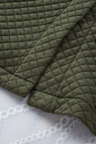 LC854301-9-S, LC854301-9-M, LC854301-9-L, LC854301-9-XL, LC854301-9-2XL, Green Lattice Texture Retro Flap Pocket Button Shacket