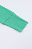 LC25121882-9-S, LC25121882-9-M, LC25121882-9-L, LC25121882-9-XL, LC25121882-9-2XL, Green Trimmed Neckline Waffle Knit Henley Top