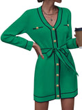 LC2711127-9-S, LC2711127-9-M, LC2711127-9-L, LC2711127-9-XL, Green  cardigan