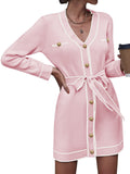 LC2711127-10-S, LC2711127-10-M, LC2711127-10-L, LC2711127-10-XL, Pink  cardigan
