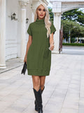 LC6117406-109-S, LC6117406-109-M, LC6117406-109-L, LC6117406-109-XL, Army Green   dress