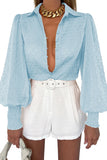 LC2553464-4-S, LC2553464-4-M, LC2553464-4-L, LC2553464-4-XL, LC2553464-4-2XL, Sky Blue blouse