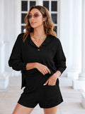 LC275043-2-S, LC275043-2-M, LC275043-2-L, LC275043-2-XL, Black sweater sets