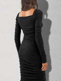 LC6117760-2-S, LC6117760-2-M, LC6117760-2-L, LC6117760-2-XL, Black dress