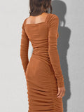 LC6117760-6017-S, LC6117760-6017-M, LC6117760-6017-L, LC6117760-6017-XL, Sugar Almonds dress