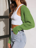 LC2711222-609-S, LC2711222-609-M, LC2711222-609-L, LC2711222-609-XL, Grass Green Cardigan