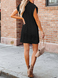 LC273518-2-S, LC273518-2-M, LC273518-2-L, LC273518-2-XL, Black sweater dress