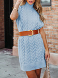 LC273518-4-S, LC273518-4-M, LC273518-4-L, LC273518-4-XL, Light Blue sweater dress