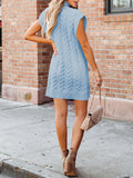 LC273518-4-S, LC273518-4-M, LC273518-4-L, LC273518-4-XL, Light Blue sweater dress