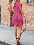 LC273518-6-S, LC273518-6-M, LC273518-6-L, LC273518-6-XL, Rose Red sweater dress