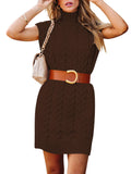 LC273518-3017-S, LC273518-3017-M, LC273518-3017-L, LC273518-3017-XL, Chocolate sweater dress