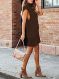 LC273518-3017-S, LC273518-3017-M, LC273518-3017-L, LC273518-3017-XL, Chocolate sweater dress