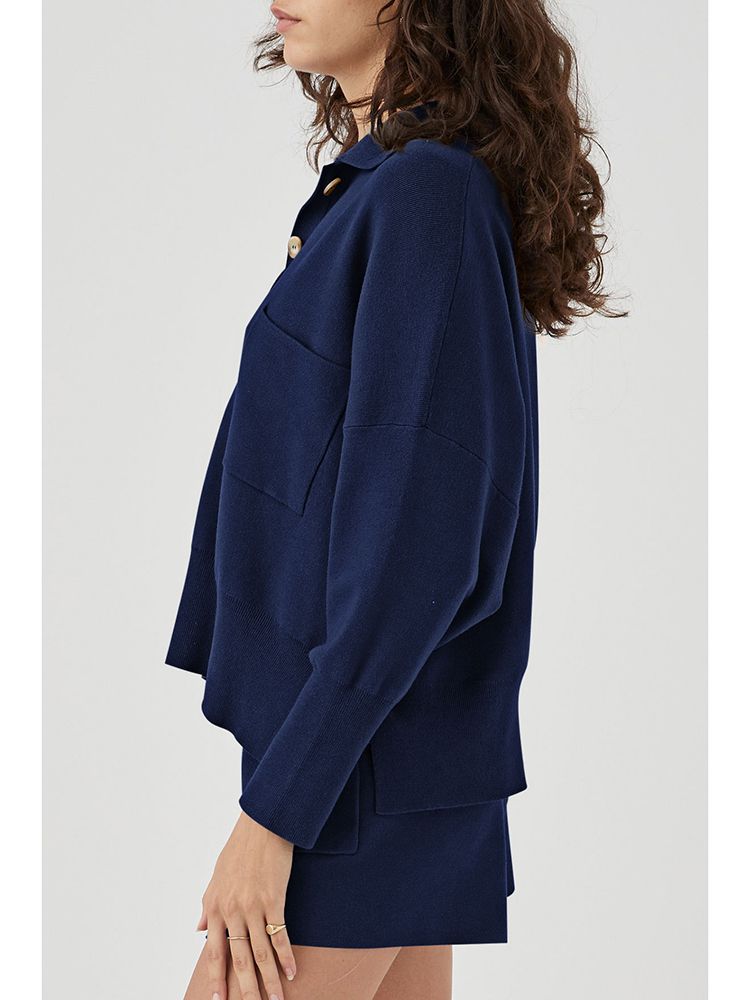 LC275043-305-S, LC275043-305-M, LC275043-305-L, LC275043-305-XL, Navy sweater sets