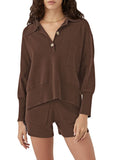 LC275043-2017-S, LC275043-2017-M, LC275043-2017-L, LC275043-2017-XL, Coffee sweater sets