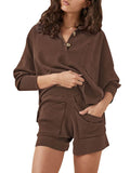 LC275043-2017-S, LC275043-2017-M, LC275043-2017-L, LC275043-2017-XL, Coffee sweater sets